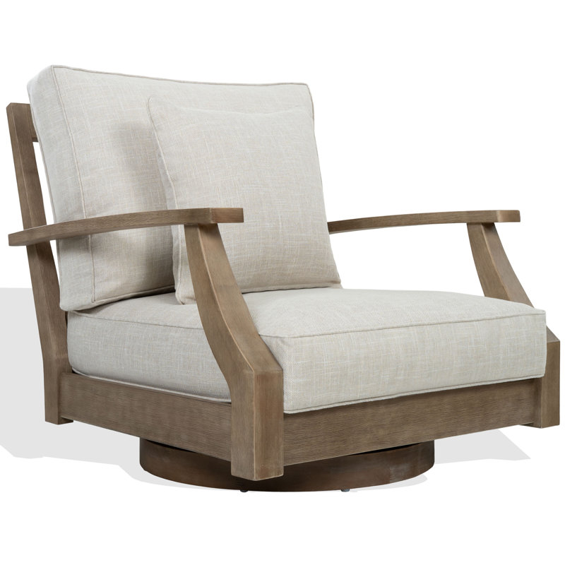 Fauteuil pivotant en bois de la Martinique