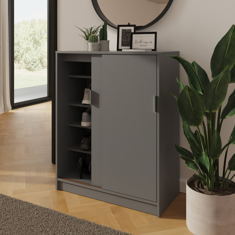 22 Pair Shoe Storage Cabinet, Grey