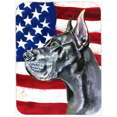Planche à découper en verre American Flag Great Dane USA