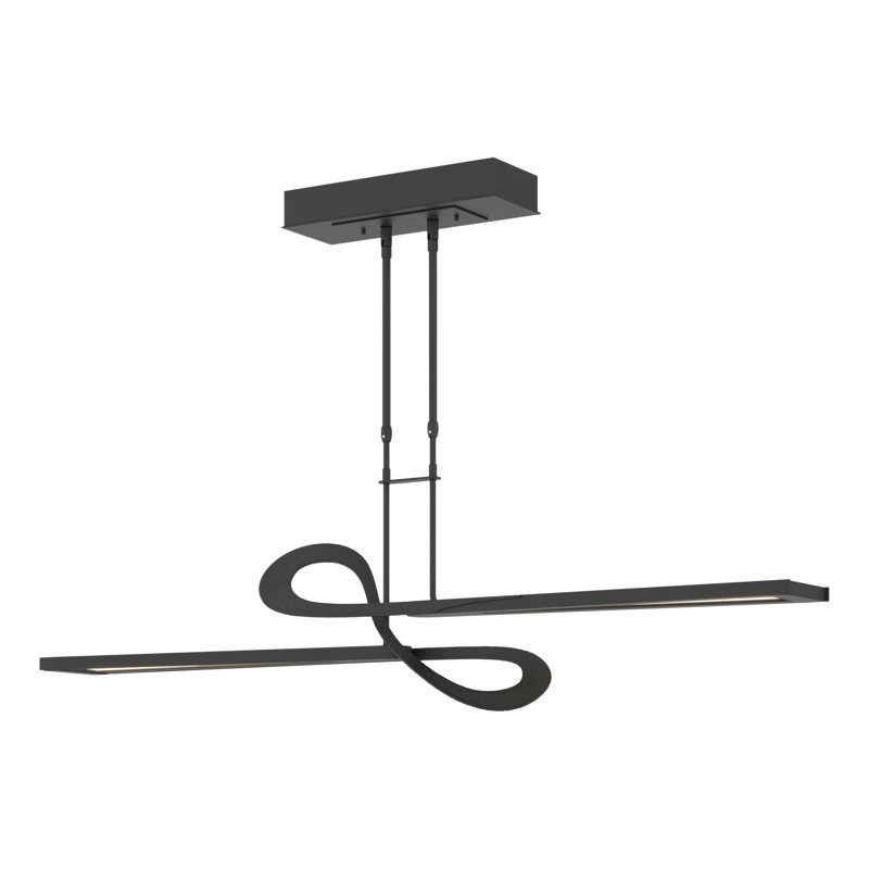 Switchback Kitchen Island Geometric LED Pendant, Black