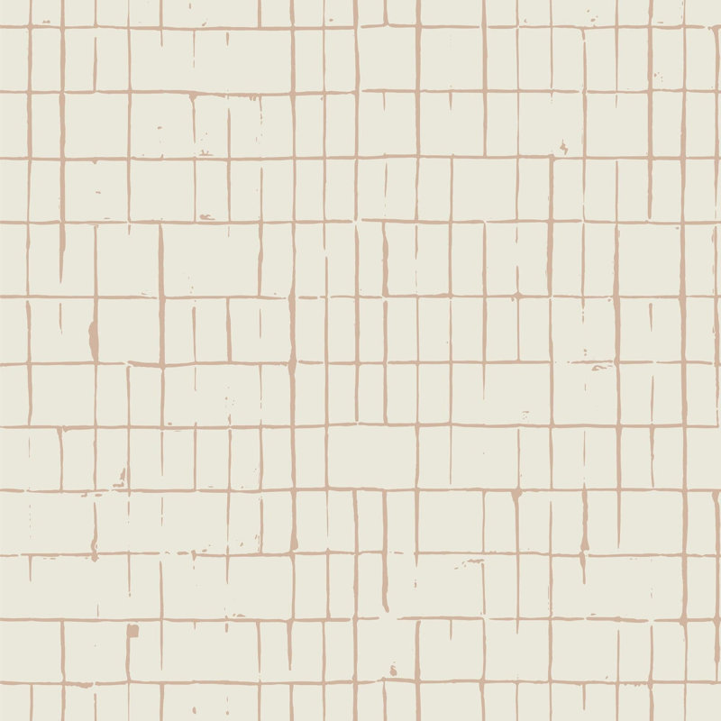 Fractured Grid - Sunset Cream Wallpaper