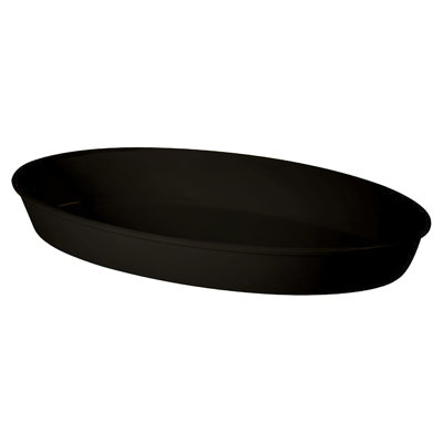 Plat de service ovale en mélamine GET ML-183-BK, 4,5 pintes, noir