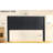 Queen Size 64.4" Wide Black Oak Wood Headboard, Modern Wall Mounted Fluted Wingback Design Element, Elegant Real Characteristic, Contemporary 3D Fabricated Design, Strong And Fast Assembly Headboard-1729055798
