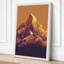 Mountain at Dusk Minimalist - Wrapped Canvas-584602884-584602890