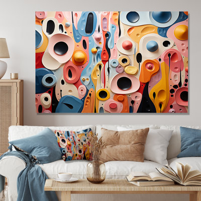 Art liquide coloré abstrait tourbillonnant II - formes abstraites modernes, art mural