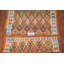 Tapis géométrique en laine Kilim 7 x 7
