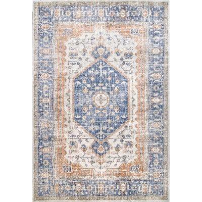 Caramont Florid Dreams Performance Blue Rug
