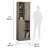 23.31'' Wide 6 - Shelf Storage Cabinet with Cable Management-1417651666