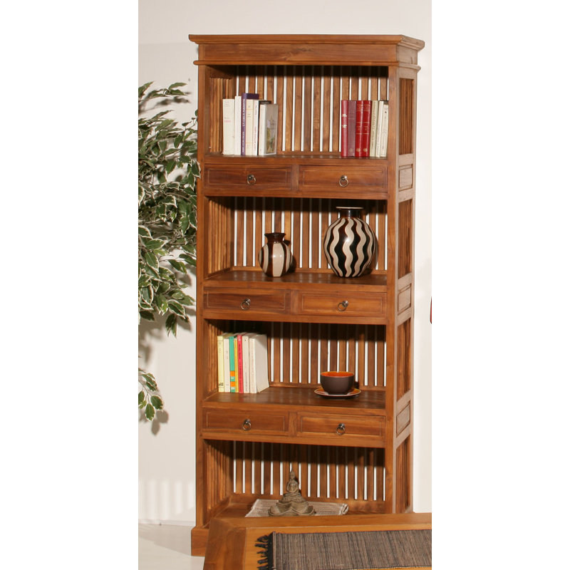 190 cm H x 79 cm W Solid Wood Standard Bookcase
