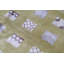 Patchwork Area Rug in Light Green/White/Blue