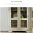 Retro Simple White Solid Wood Bookcase