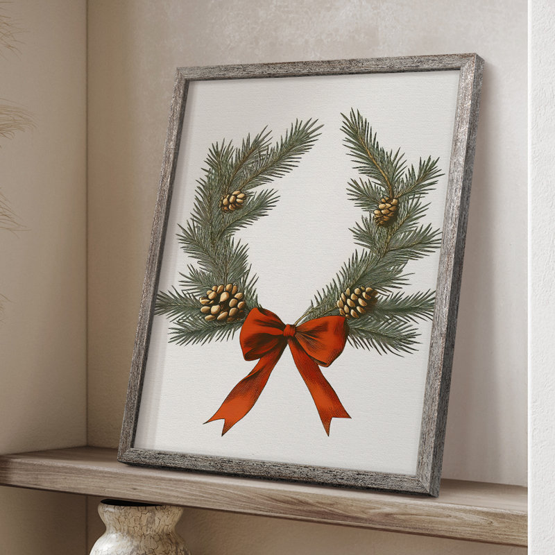 Art des Fêtes de Noël - série 2-Lxxxx encadrée - bois massif XMAI81848, H 11 po x l 9 po