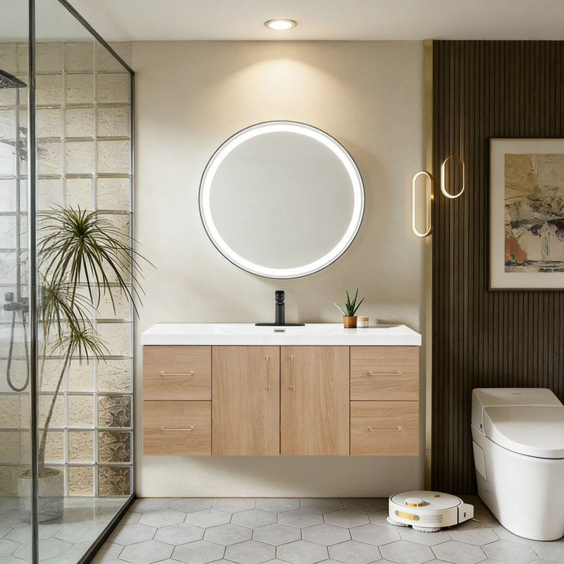 Meuble-lavabo moderne avec lavabo