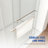 56"-60"W X 76"H Frameless Shower Door, Double Sliding Shower Door, 3/8'' (10Mm) Clear Tempered Glass Shower Enclosure With Square Rail,Double Side Easy Clean Coat, With Buffer-121957796