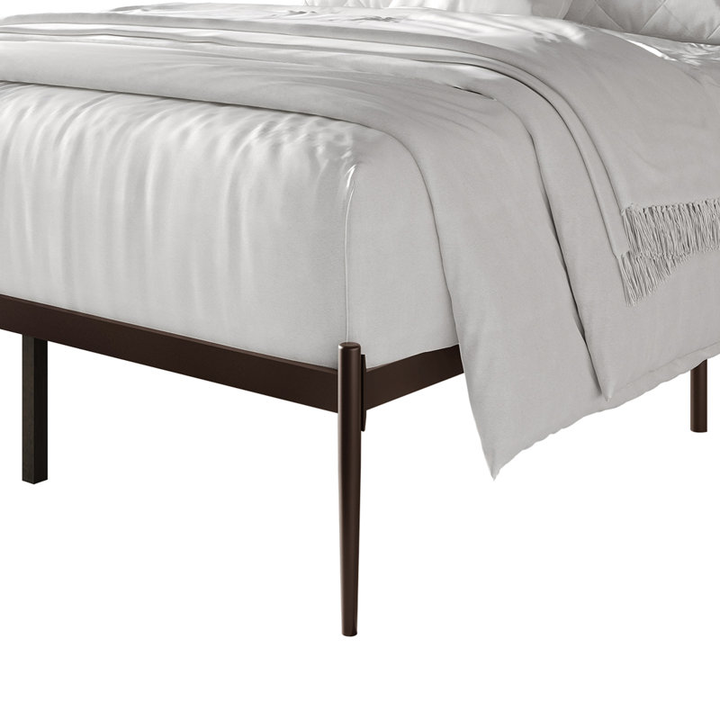 Metal Platform Bed, Brown, Full