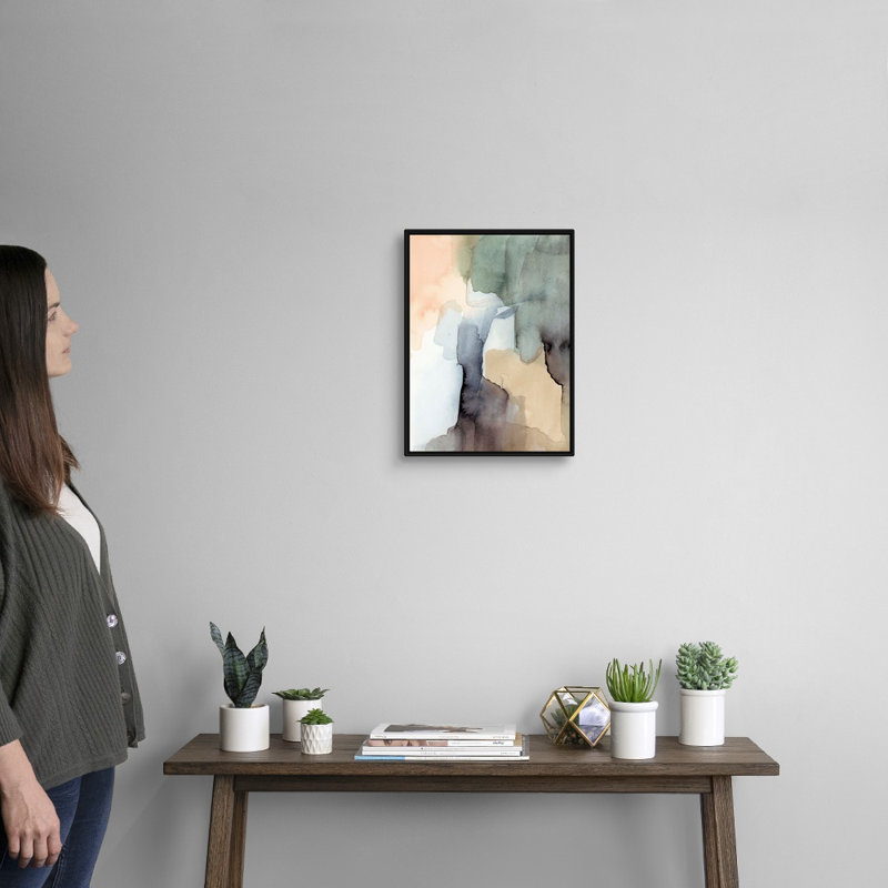 «Nectar III» par Victoria Barnes, reproduction d'art sur toile, H 18 po x l 14 po x P 1,75 po, Cadre flottant noir