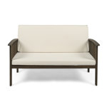 Nobhill 53.25'' Wide Straight Acacia Loveseat with Cushions