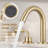 2-handle Bathroom Faucet with Drain Assembly
