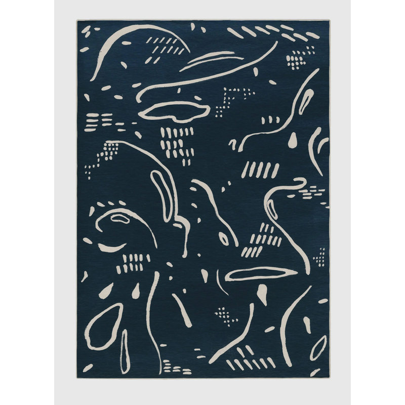 Chihiro Washable Indoor Rug, Rectangle 4' x 6'