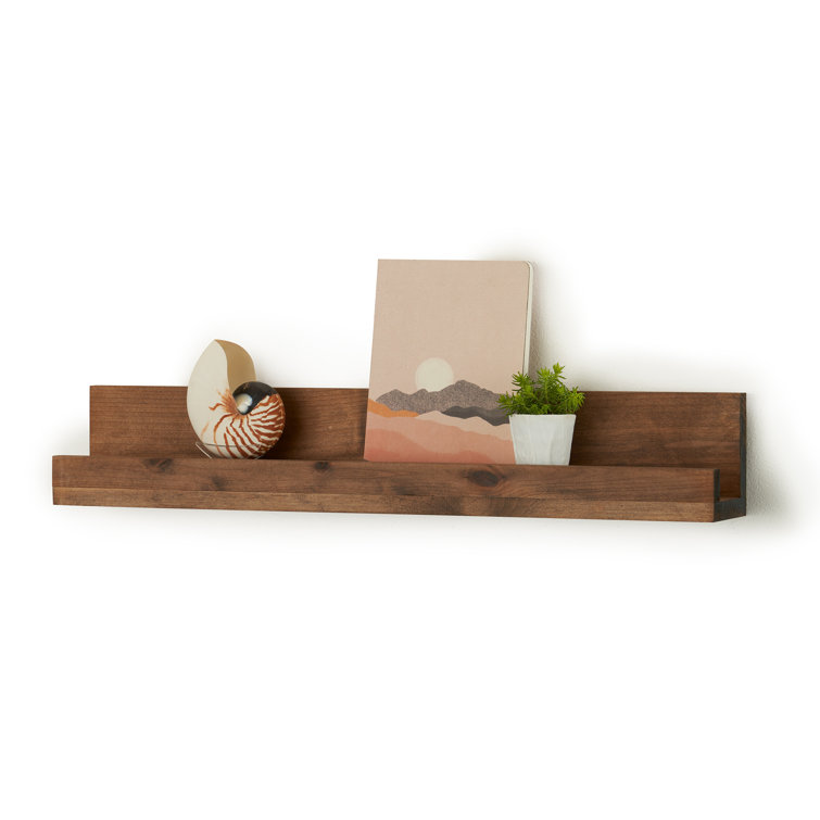 Efaz 3 Piece Solid Wood Floating Shelf