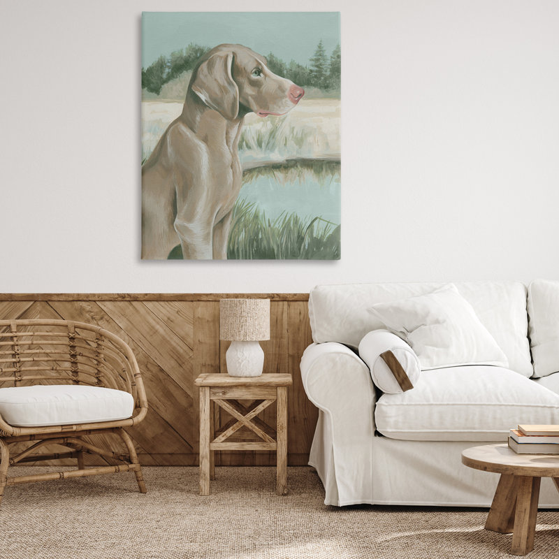 «Labrador Lake Landscape», art mural sur toile par Grace Popp, H 20 po x l 16 po