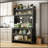Heavy-Duty Metal Storage Shelves with Lockable Doors and Smooth-Rolling Wheels, Perfect for Organized and Efficient Storage Solutions.