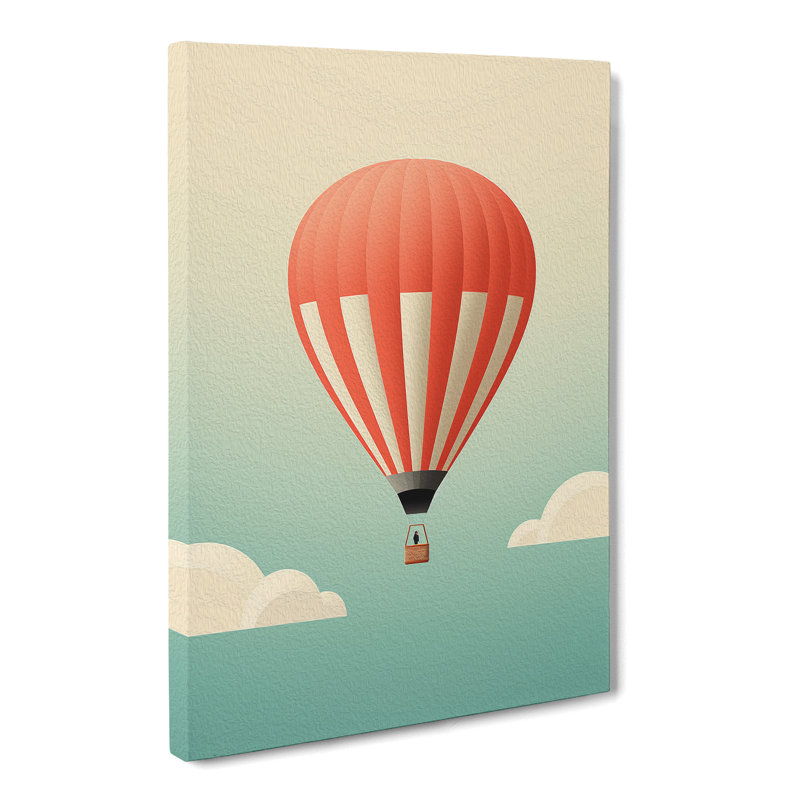 Hot Air Balloon Minimalism No.2 - Print, 60cm H x 40cm W x 3cm D
