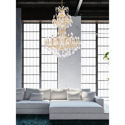 Stockard 36 - Light Glass Chandelier