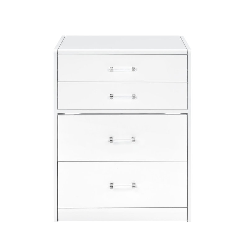 Picket House Furnishings Aurora Mini Dressing Table with Stool, LED and USB, White