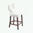 Upholstered Bar Stools Set of 2 with nails decoration-1060352951