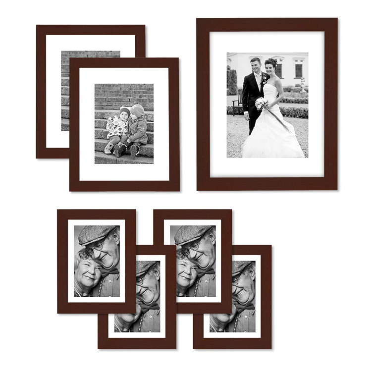 Set of 2 11x14 Wood Picture Frames Photo Frame Set Wall Horizontal and  Vertical