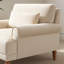 Fauteuil d'appoint à accoudoirs roulés encastrés-67161036