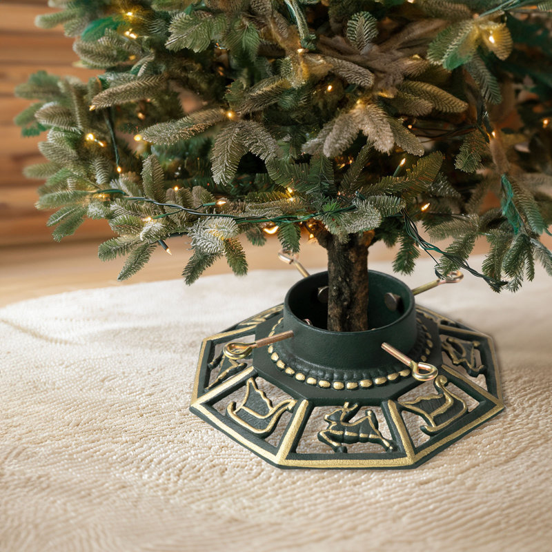 Support pour arbre de Noël avec réservoir d'eau Ventray, octogone