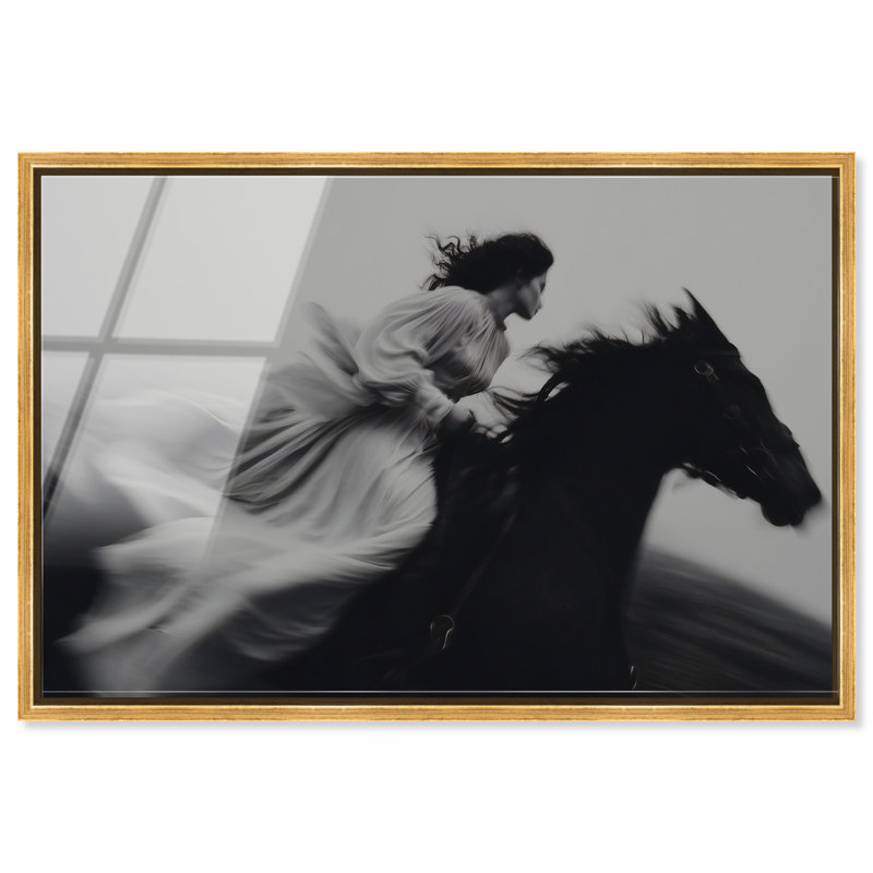 Spirit in Motion High-Gloss Frameless Acrylic Glass Wall Art Animals Print by Oliver Gal, Ready to Hang, 15 x 10, 25"H x 37"W