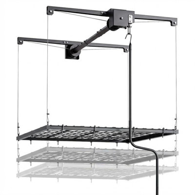 Support de plafond suspendu de 4 x 4 pi, organisateur de garage réglable robuste avec verrouillage automatique, capacité de 250 lb pour le grenier, le sous-sol ou l'intérieur