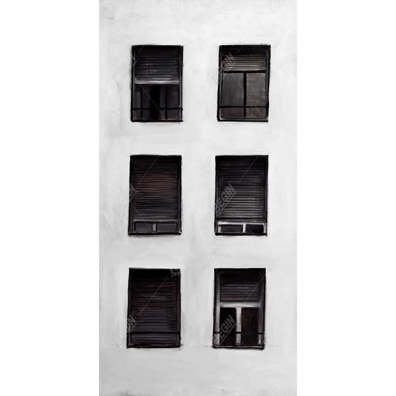 Fenêtres - Toile d'architecture de bâtiment pour la décoration intérieure