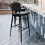 Tabourets de bar Barbarajo LeatherSoft avec repose-pieds intégré en fer-375560952