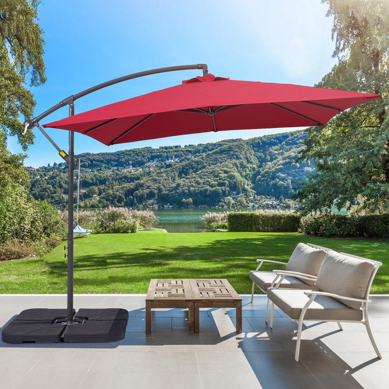  Parasol carré 98,4 po, Rouge