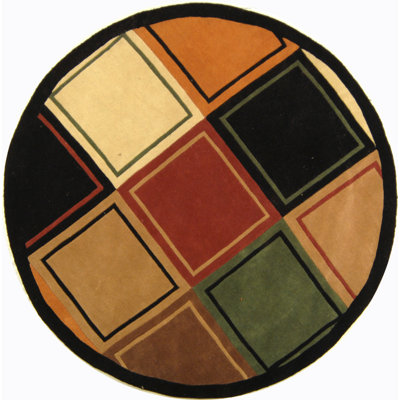 Hand Tufted Wool Gold/Black Area Rug