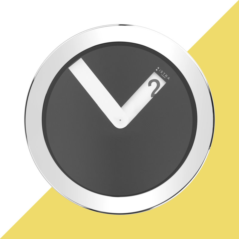 Reedley Metal Wall Clock, Black