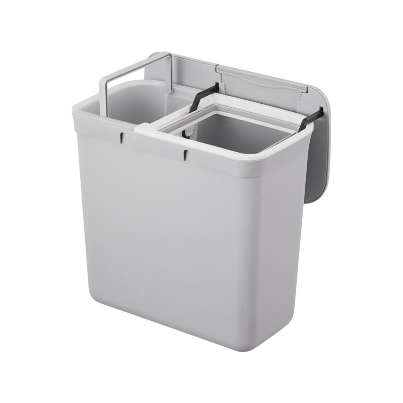 Batam PP Open Kitchen Trash Can - 12L, Grey