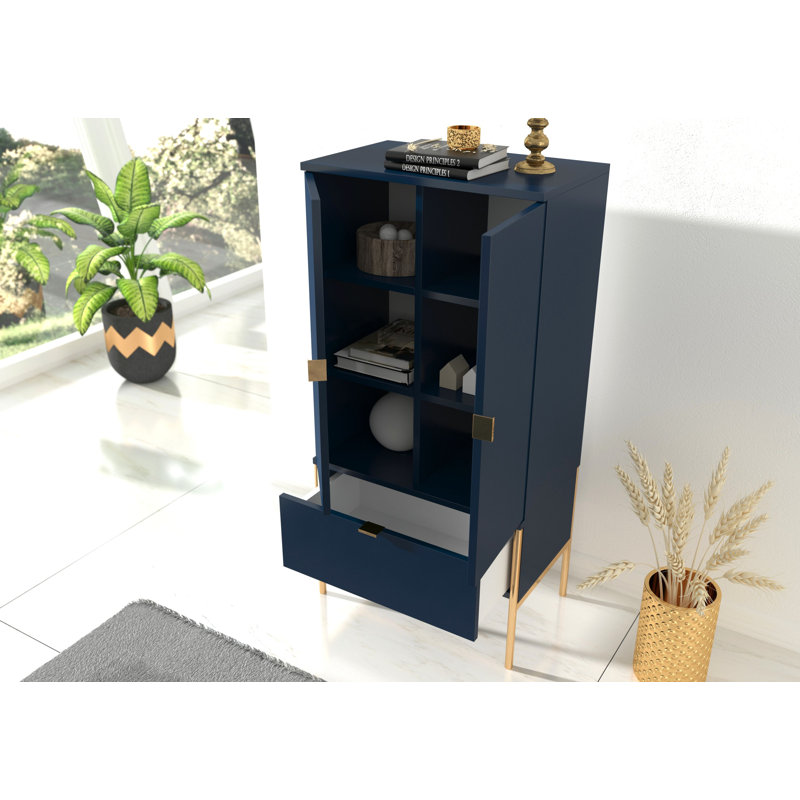 Agosto 60cm Sideboard, Navy Blue
