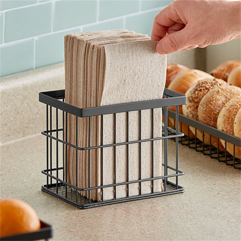 GET Enterprises WB-745-MG Urban Renewal 7" X 4 1/4" X 5 1/2" Metal Gray Rectangular Wire Basket 0EE020ACB1A748AEA02B01BB6D0ED24B