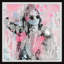 Reproduction d’art encadrée « party sleep repeat »-50108215