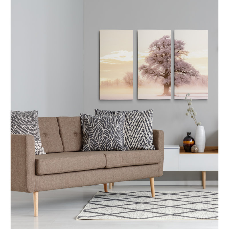 Winter brille-ensemble de 3 reproductions de photo sur toile, H 40 po x l 80 po x P 1,5 po