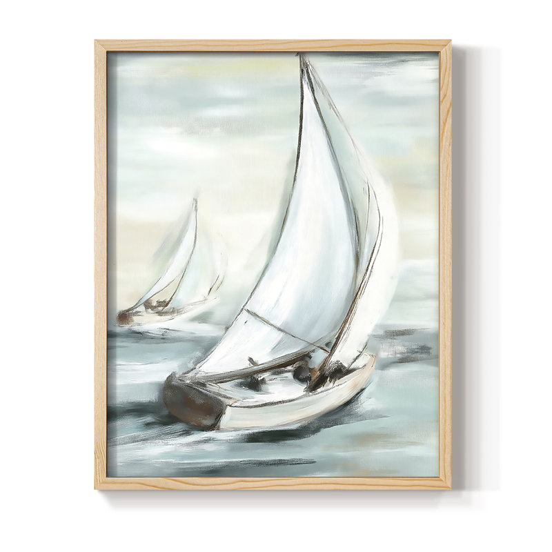 NAUTICAL Series LV, reproduction encadrée - bois massif, H 30 po x l 24 po, Naturel