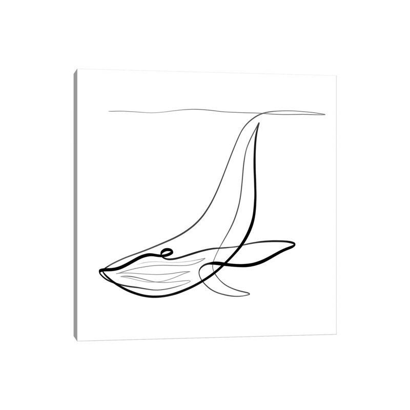 Humpback Whale I by Dane Khy - Wrapped Canvas Gallery-Wrapped Canvas Giclée, 93.98 cm H x 93.98 cm W