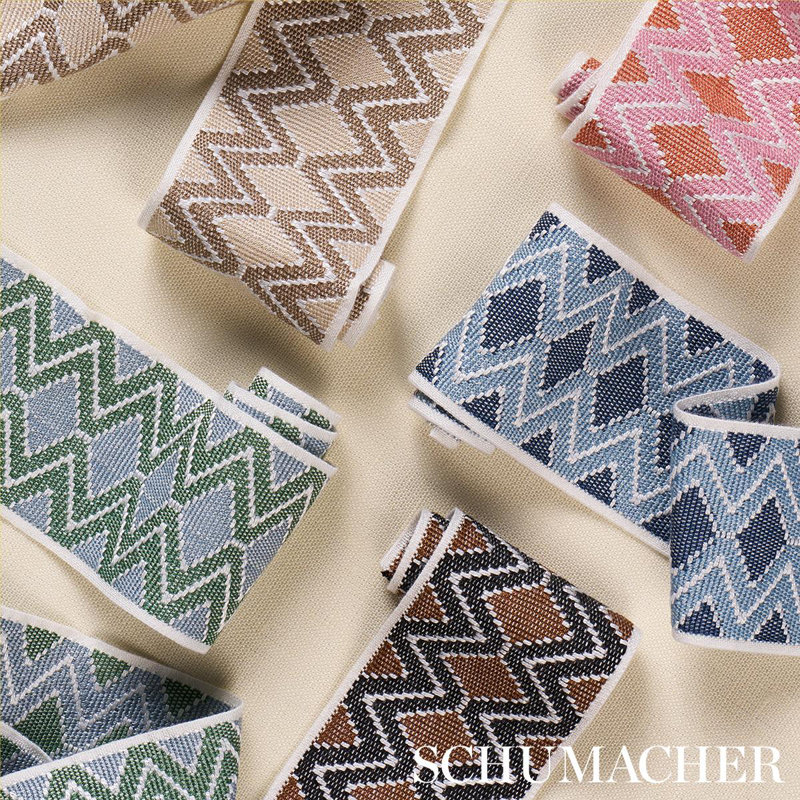 A Rum Fellow Pinula Tape Fabric, Umber