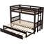 Lit superposé simple avec lit gigogne escamotable, peu encombrant, garde-corps, ajustement de la position, couchage supplémentaire en pin, rails pleine longueur, liberté de positionnement et structure-535830462