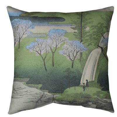 Coussin décoratif chiyogaike étang